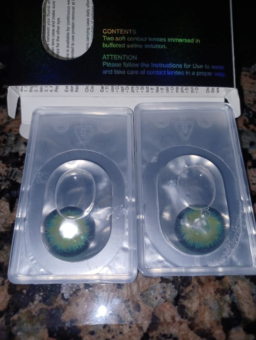 Yellow Green Vampire Color Eye Wear Lenses - Costume Enhancements
